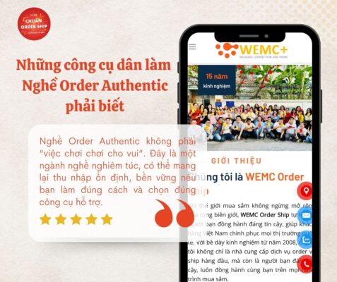 Nếu bạn là một “chiến thần order hàng hiệu” hay đang muốn nhảy vào sân chơi Nghề Order Authentic, thì đừng vội nghĩ chỉ cần vài cú click chuột là xong. Nghề này không phải “một cú lên đơn, hai cú giao hàng” đâu nha! Muốn sống sót và “ăn nên làm ra” trong ngành này, bạn cần có những vũ khí bí mật – hay còn gọi là các công cụ hỗ trợ đắc lực.